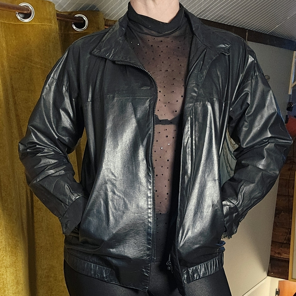 Women's West Bay Black Leather Jacket From Saks-Fifth